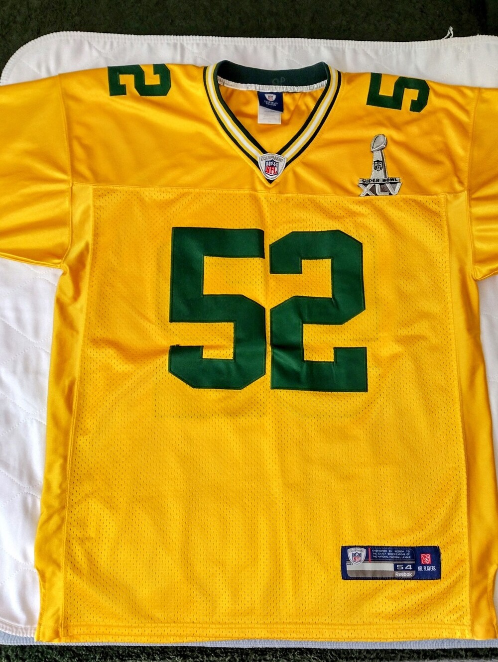 Like New Vintage2010Reebok GreenBayPackers Clay Matthews#52 SuperBowl XLV Jersey